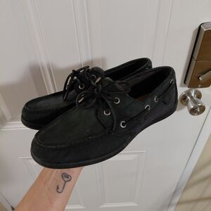 Women's Black Boat Shoes